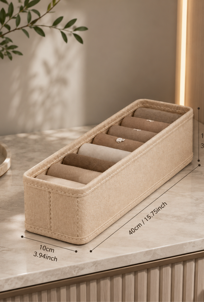 Katlanabilir Çekmece ve Dolap Organizeri | 4'lü Kumaş Düzenleyici Set